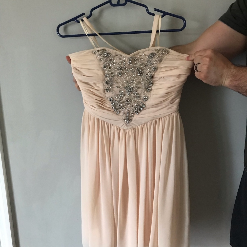 Light pink prom dress